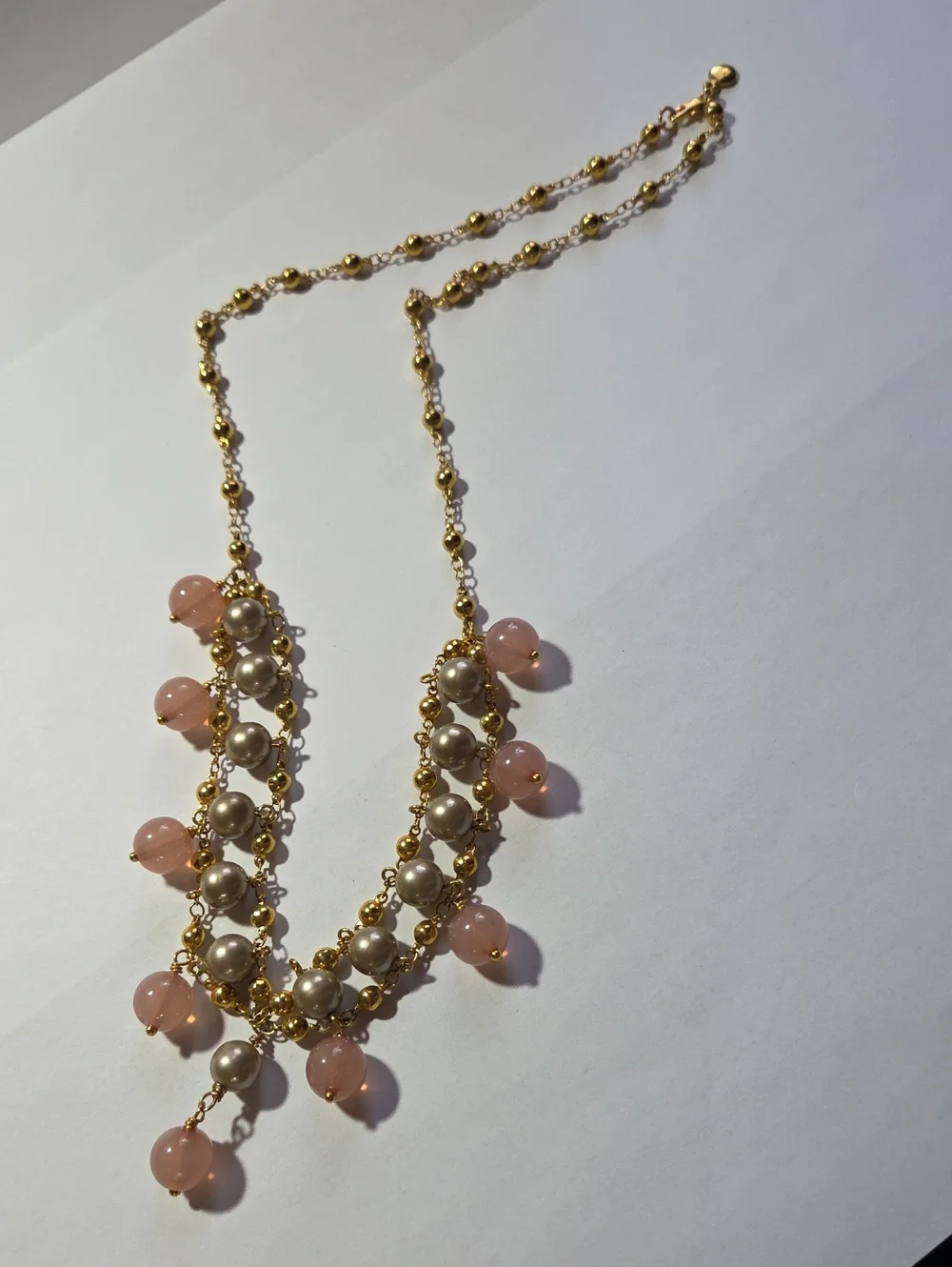 J. Crew Costume Jewelry Gold-tone Beaded Necklace